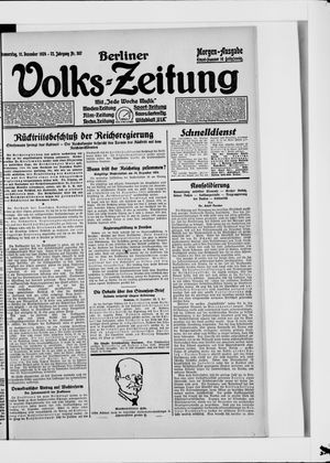 Berliner Volkszeitung vom 11.12.1924