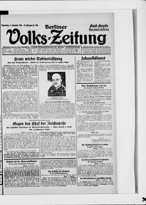 Berliner Volkszeitung vom 11.12.1924