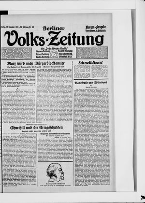 Berliner Volkszeitung on Dec 12, 1924