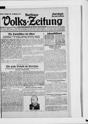 Berliner Volkszeitung vom 16.12.1924