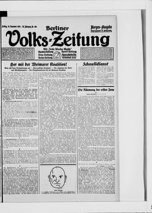 Berliner Volkszeitung vom 19.12.1924
