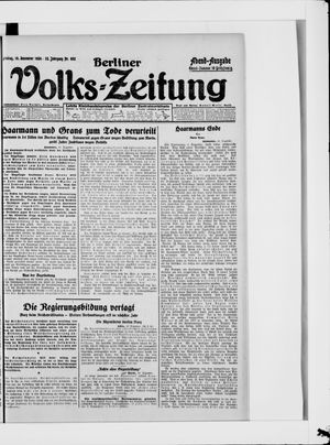Berliner Volkszeitung vom 19.12.1924