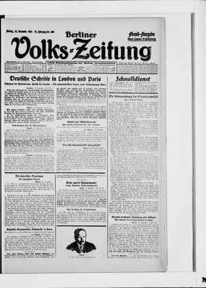 Berliner Volkszeitung vom 22.12.1924