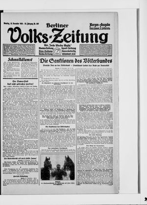 Berliner Volkszeitung vom 23.12.1924