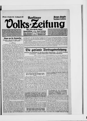 Berliner Volkszeitung vom 24.12.1924