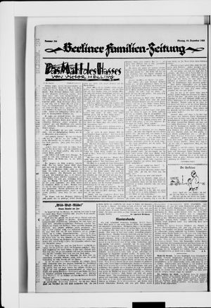 Berliner Volkszeitung vom 29.12.1924