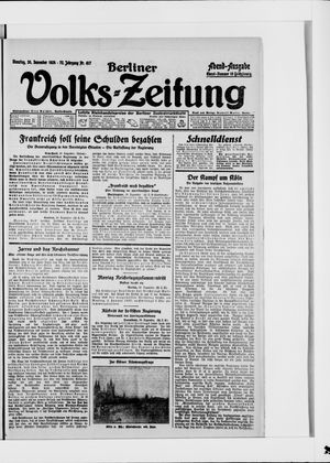Berliner Volkszeitung on Dec 30, 1924