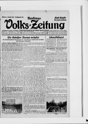 Berliner Volkszeitung vom 31.12.1924