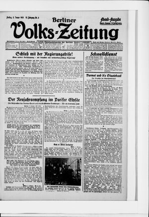 Berliner Volkszeitung vom 02.01.1925