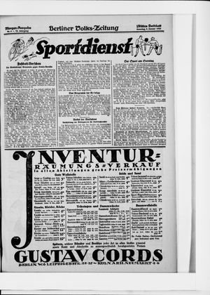 Berliner Volkszeitung vom 04.01.1925