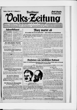 Berliner Volkszeitung vom 06.01.1925