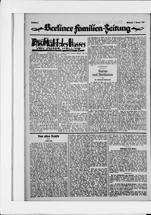 Berliner Volkszeitung vom 07.01.1925