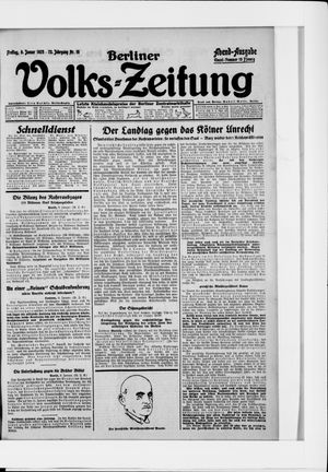 Berliner Volkszeitung on Jan 9, 1925