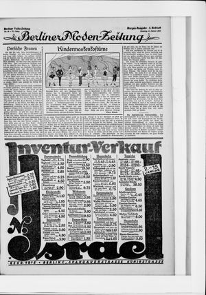 Berliner Volkszeitung vom 11.01.1925