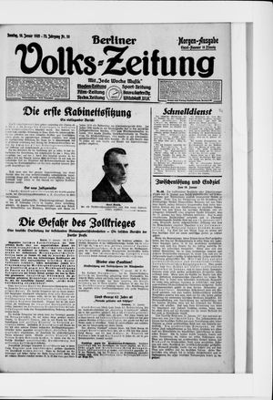 Berliner Volkszeitung on Jan 18, 1925