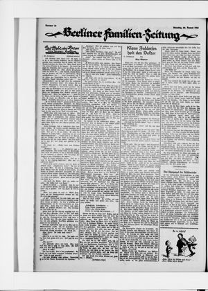Berliner Volkszeitung vom 20.01.1925