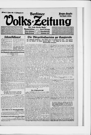 Berliner Volkszeitung on Jan 21, 1925