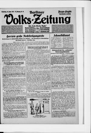 Berliner Volkszeitung vom 29.01.1925