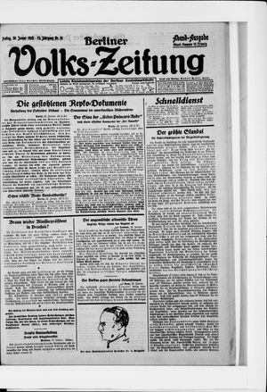 Berliner Volkszeitung vom 30.01.1925