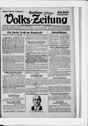 Berliner Volkszeitung on Jan 31, 1925