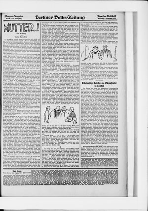 Berliner Volkszeitung vom 01.02.1925