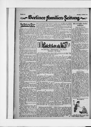 Berliner Volkszeitung vom 03.02.1925
