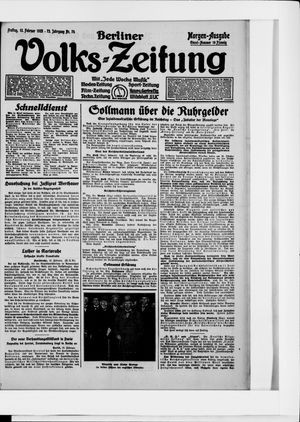 Berliner Volkszeitung vom 13.02.1925