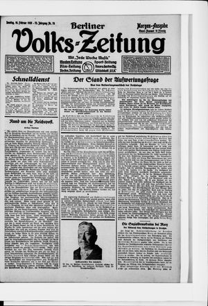 Berliner Volkszeitung vom 15.02.1925