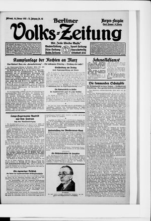 Berliner Volkszeitung vom 18.02.1925