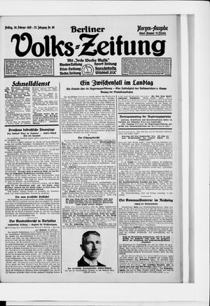 Berliner Volkszeitung on Feb 20, 1925