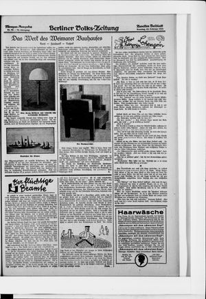 Berliner Volkszeitung vom 22.02.1925