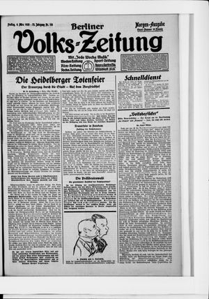 Berliner Volkszeitung vom 06.03.1925