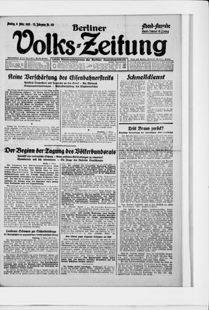 Berliner Volkszeitung vom 09.03.1925