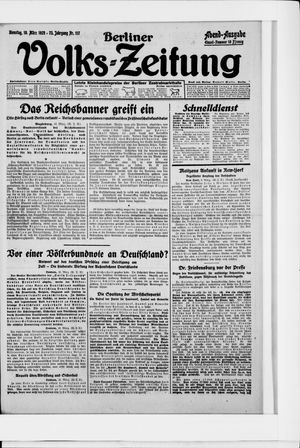 Berliner Volkszeitung vom 10.03.1925