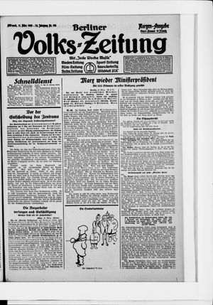 Berliner Volkszeitung vom 11.03.1925