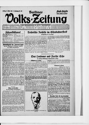 Berliner Volkszeitung vom 13.03.1925
