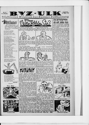 Berliner Volkszeitung vom 14.03.1925
