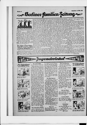 Berliner Volkszeitung vom 14.03.1925