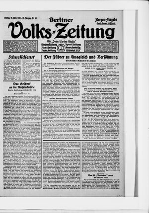 Berliner Volkszeitung on Mar 15, 1925