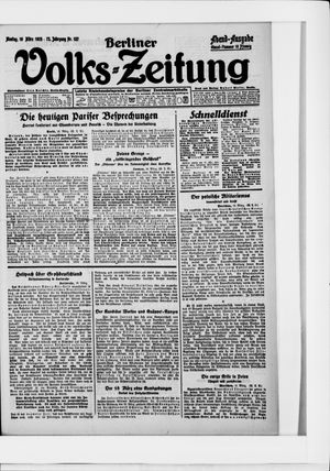 Berliner Volkszeitung on Mar 16, 1925