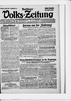 Berliner Volkszeitung vom 18.03.1925