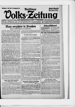 Berliner Volkszeitung vom 19.03.1925