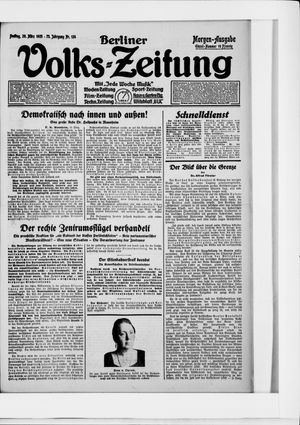 Berliner Volkszeitung vom 20.03.1925