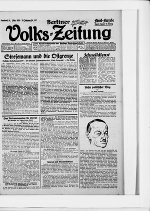 Berliner Volkszeitung vom 21.03.1925