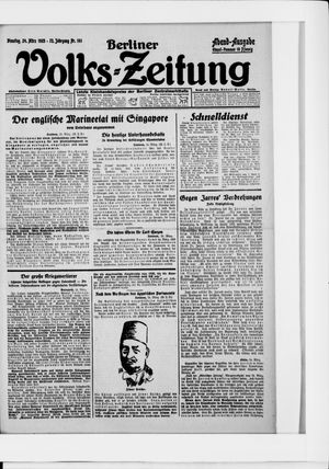 Berliner Volkszeitung vom 24.03.1925