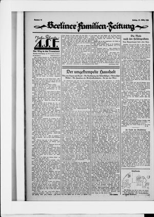 Berliner Volkszeitung vom 27.03.1925