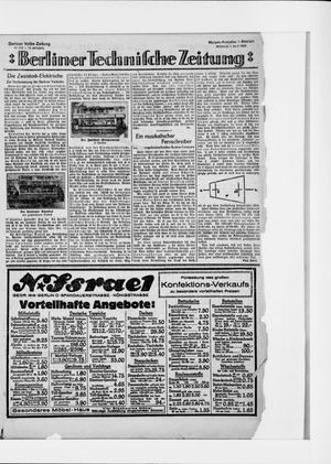 Berliner Volkszeitung vom 01.04.1925