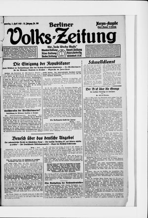 Berliner Volkszeitung on Apr 2, 1925