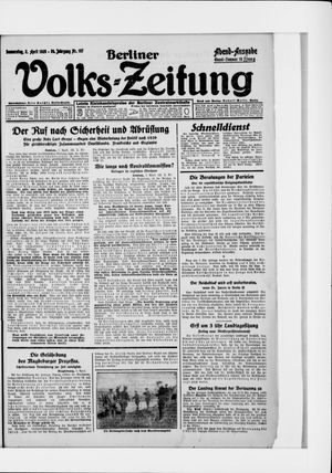 Berliner Volkszeitung on Apr 2, 1925