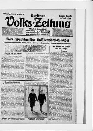 Berliner Volkszeitung on Apr 4, 1925